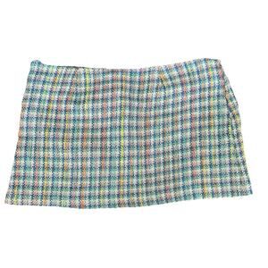 Colorful Vibrant Plaid Tweed SHEIN Micro Mini Skirt. Size M/28